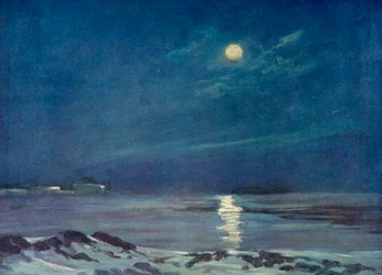 Úplněk v zimě, c1908, 1909