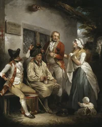Lapení rekruta do pasti, asi 1790