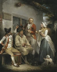 Trepanace rekruta, kolem roku 1790.
