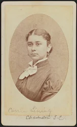 Carte-de-visit portrét Carrie Lining, ca. 1875.
