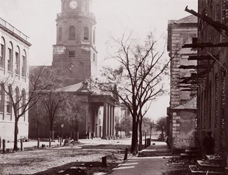 Kostel svatého Michaela, Charleston, S.C., ca. 1864.