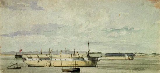 Loď Shannon v Sheernessu, 4. září 1844