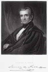 James Knox Polk, vyrytý Henry Bryan Hall (1808-84)