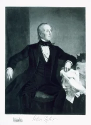 John Tyler, 10. prezident Spojených států amerických, hospoda. 1901 (hlubotisk) (viz také 102588)