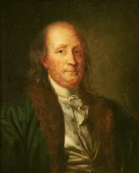 Portrét Benjamina Franklina (1706-90)