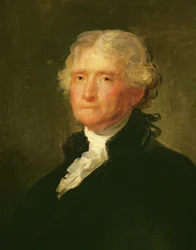 Portrét Thomase Jeffersona podle obrazu Gilberta Stuarta (1755-1828)