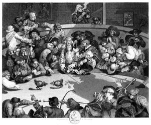 Aréna kohoutích zápasů, kolem roku 1840