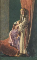 Turecká dívka, 1853 (Wc s barvou těla na papíře)