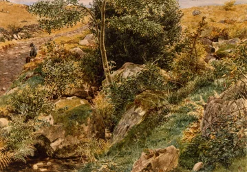 Podzim ve velšských kopcích - George Price Boyce, RWS