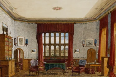 Interiér pokoje, Christ Church, Oxford,