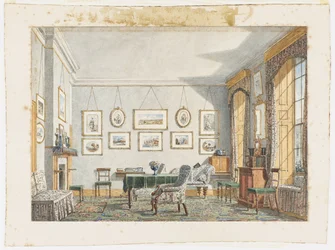 Pokoj George Jamese Drummonda v Oxfordu, 1853