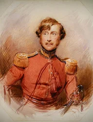 Portrét Edwarda Charlese Fletchera (akvarel na papíře)
