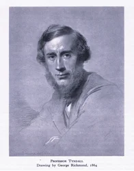 Profesor Tyndall, z British Adventure vydané Collinsem, 1947