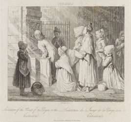 Saluting Virgin, Vídeň, kolem roku 1821 (lept)