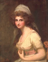 Emma Hart v bílém turbanu, kolem roku 1791