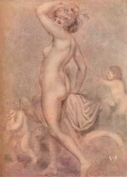 Lady Hamiltonová jako bohyně zdraví, c1790, 1920.