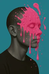 Glossed Over, 2025 (akryl na plátně)