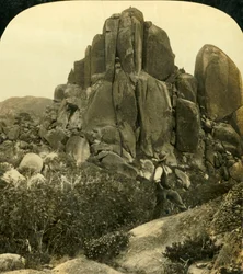 Cathedral Rock, Buffalo Ranges, Victoria, Austrálie, c1909.