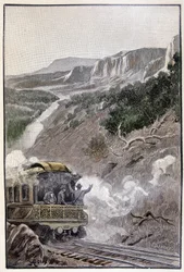 Bylo to krásné jako Yellowstonský národní park (strana 285) v knize „Závěť výstředníka“ od Julese Verna