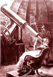 Zatmění Slunce Zemí. 1888 (rytina)