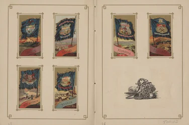 Vlajky všech národů a Spojených států amerických - Strany 35 a 36, 1887