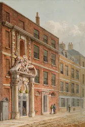 The Merchant Taylors Hall, Londýn, cca 1810 (wc)