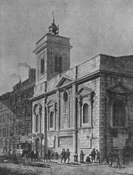 Kostel St Mildred, Poultry, City of London, 1812 1911