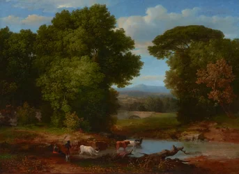 Kousek římského akvaduktu 1852 (olej na plátně)