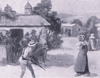 Bethunes decoys, z After Pretoria: The Guerilla War vydané Harmsworth Bros Limited, 1901