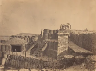 Opevnění Nedaleko Charlestonu, Jižní Karolína, ca. 1861.