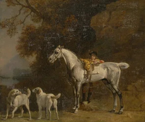 Studie pro nebo po Třetí vévoda z Richmondu s Charleton Hunt, pozdní 1750.