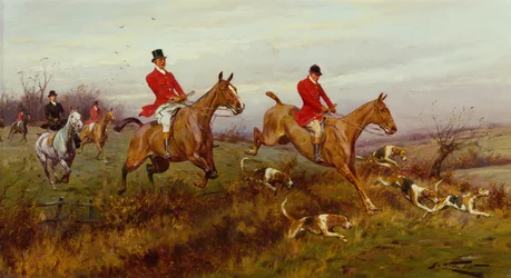 Clearing the Fence (olej na plátně)