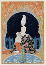 V jeskyni, ilustrace k dílu „Fêtes Galantes“ od Paula Verlaina (1844-96), 1928