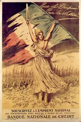 Francouzský plakát z první světové války vybízející k nákupu válečných dluhopisů, 1917