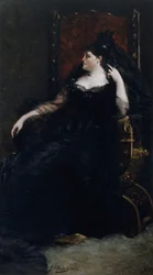 Portrét operní pěvkyně Gabrielle Kraussové 1842-1906, 1883.