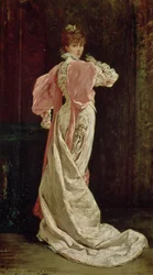 Sarah Bernhardt (1844-1923) v roli královny v 