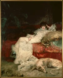 Sarah Bernhardt / obraz G. Clairina