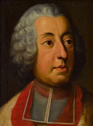 Kardinál Johann Theodor Bavorský (1703-1763) - George Desmarees (1697-1776). Olej na plátně Rozměr: 44x33 cm Soukromá sbírka