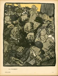 Máselný talíř, číslo 153, satirické barvy