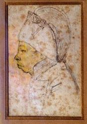 Portrét Francoise Hanriota (1761-1794) Kresba Gabriela (18. století), Paříž, Musee Carnavalet
