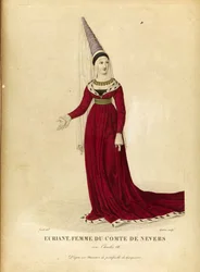 Euryanthe - Gatine, Georges Jacques (1773-1831) - konec 18. stol. - Lept, akvarel - Soukromá sbírka