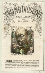 BISMARCK Otto Eduard Leopold von Bismarck-Schoenhausen (1815-1898), - ilustrace z "Le Trombinoscope", satirického politického časopisu Leona-Charlese Bienvenua, známého jako Touchatout (1835-1910) monografie č. 7, Paříž