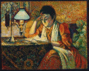 Die Lesende (Čtenář). Ehm 1888