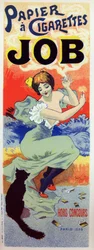 životní styl. Práce balící papír na cigarety. Plakát Georgese Meuniera, Francie, kolem roku 1895 (plakát)