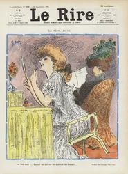 Žluté nebezpečí. Ilustrace k filmu Le Rire