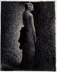 Černý uzel, kolem roku 1882. Rozměry 0,31 x 0,23 m. Paříž, muzeum Orsay