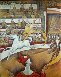 Cirkus (olej na plátně