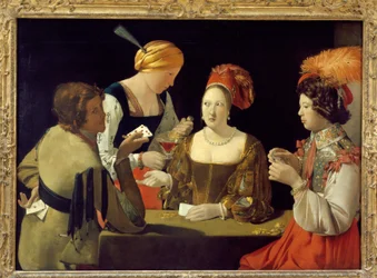 Cheeur s diamantovým esem - od Georgese de La Tour, muzeum Louvre, kolem roku 1635
