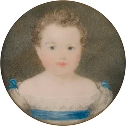Portrét Orlanda George Charlese Bridgemana, později 3. hraběte Bradforda, jako dítě (1819-1898), kolem 1821-22 (olej a plátno)