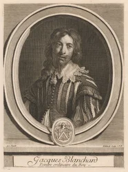 Jacques Blanchard, z knihy Les hommes illustres ..., sv. II, od Charlese Perraulta